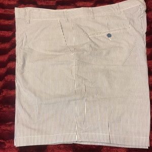 Blue/White Seersucker Shorts